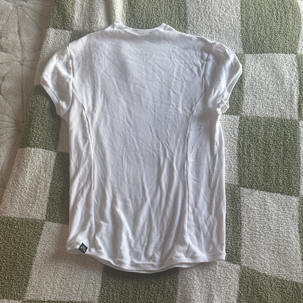 Casual White Short Sleeve Tee